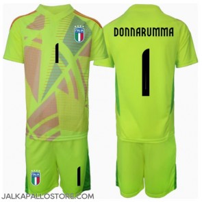 Italia Gianluigi Donnarumma #1 Maalivahti Kotipaita Lapsille EM-Kisat 2024 Lyhythihainen (+ shortsit)